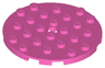 Plate, Round 6 x 6 with Hole