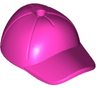 Minifigure, Headgear Cap - Short Curved Bill with Seams and Hole on Top