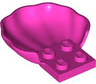 Clam / Scallop Shell with 4 Studs