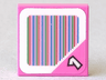 Tile 2 x 2 with Super Mario Scanner Code Number 1 Block Pattern (Sticker) - Sets 71368 / 71398