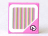 Tile 2 x 2 with Super Mario Scanner Code Number 3 Block Pattern (Sticker) - Sets 71368 / 71398