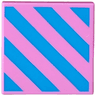 Tile 2 x 2 with Blue Diagonal Stripes Pattern