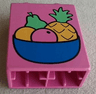Duplo, Brick 1 x 2 x 2 with Fruit Bowl Pattern