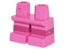 Legs Short with Molded Horizontal Magenta Stripes  Pattern