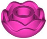 Plant Flower Round with 2 Layers (Peony Rose) with Open Stud and Small Pin Hole
