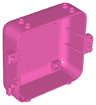 Container, Box 3 x 8 x 6 2/3 Half Back