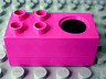 Duplo, Furniture Stove 2 x 4 x 2 1/2 with 4 Studs and Black Burner Pattern
