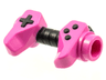Minifigure, Utensil Game Controller, Holes on Sides for Bar with Molded Black Buttons and Center Handle Pattern