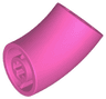 Brick, Round 2 x 2 D. 45 degrees Elbow (25.5mm Standing Height)