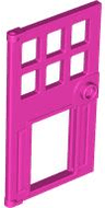 Door 1 x 4 x 6 with 6 Panes, Stud Handle, and Hole for Pet Flap