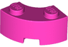 Brick, Round Corner 2 x 2 Macaroni with Stud Notch and Reinforced Underside