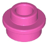 Plate, Round 1 x 1 with Open Stud
