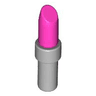 Minifigure, Utensil Lipstick with Light Bluish Gray Handle Pattern