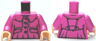 Torso Harry Potter Jacket Fitted with 4 Buttons on Front, 2 Buttons on Back Pattern / Dark Pink Arms / Light Nougat Hands