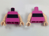 Torso Horizontal Black Stripe Pattern / Light Nougat Arms / Light Nougat Hands