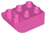 Duplo, Brick 2 x 3 Slope Curved Inverted