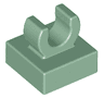 Tile, Modified 1 x 1 with Open O Clip