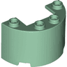 Cylinder Half 2 x 4 x 2 with 1 x 2 Cutout