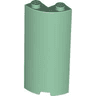 Cylinder Quarter 2 x 2 x 5 with 1 x 1 Cutout