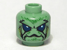 Minifigure, Head Alien with Large Blue Eyes, Turtle Mouth and Gills Pattern