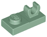 Plate, Modified 1 x 2 with Open O Clip on Top