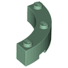 Brick, Round Corner 4 x 4 Macaroni with 3 Studs