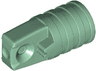 Hinge Cylinder 1 x 2 Locking with 1 Finger and Axle Hole on Ends without Slots
