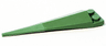 Plate, Modified 1 x 2 with Angular Extension with Molded Flexible Rubber Sand Green Tip Pattern