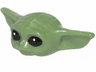 Minifigure, Head, Modified SW Din Grogu / The Child / 'Baby Yoda' with Black Eyes and White Glints Pattern