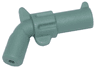 Minifigure, Weapon Gun, Pistol Revolver - Large Barrel and Hollow Handle