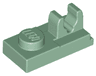 Plate, Modified 1 x 2 with Clip with Center Cut on Top