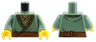 Torso Robe with Dark Green and Gold Trim and Dark Orange Belt over Dark Tan Shirt Pattern / Sand Green Arms / Yellow Hands