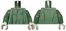 Torso Robe with Black Fold Lines and Dark Tan Dirt Stains Pattern / Sand Green Arms / White Hands