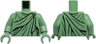 Torso Robe with Black Gathers and Dark Green Wrinkles, Round Clasp Pattern / Sand Green Arms / Sand Green Hands