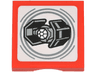 SMART Tag Tile 2 x 2 with SW Darth Vader's TIE Fighter Pattern