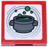 SMART Tag Tile 2 x 2 with Cauldron with Bubbles Pattern