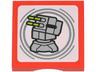 SMART Tag Tile 2 x 2 with SW Death Star Turret Pattern