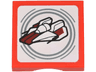SMART Tag Tile 2 x 2 with SW A-wing Pattern