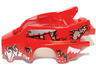Flywheel Fairing Wolf Shape with Fangs and Silver and White Pattern