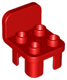 Duplo, Furniture Chair with 4 Studs and Rounded Back
