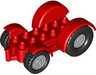 Duplo Car Base 2 x 6 Tractor with Mudguards and Light Bluish Gray Wheels with Black Tires