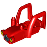 Duplo Car Body Tractor with 2 Studs, Exhaust Pipe, Radiator with Rabbit and Headlights Pattern