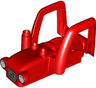 Duplo Car Body Tractor with 2 Studs, Exhaust Pipe, Radiator with Wheat Spike and Headlights Pattern