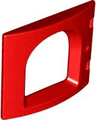 Duplo Door / Window Pane 1 x 4 x 3 Curved Front with Rounded Pane