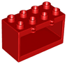 Duplo Container Box 2 x 4 x 2 with Open Sides