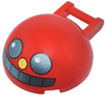 Windscreen 4 x 4 x 1 2/3 Canopy Dome Half Sphere with Bar Handle with Metallic Light Blue Eyes and Mouth and Yellow Nose Pattern (Sonic the Hedgehog Egg Pawn Face)