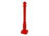 Support 2 x 2 x 7 Lamp Post, 6 Base Flutes