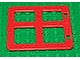 Duplo Door / Window Pane 1 x 4 x 3 with 4 Different Size Panes Square Corners