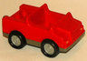 Duplo Car with 2 x 2 Studs and Dark Gray Base