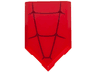 Tile, Modified 2 x 3 Pentagonal with Dark Red Spider Web Pattern